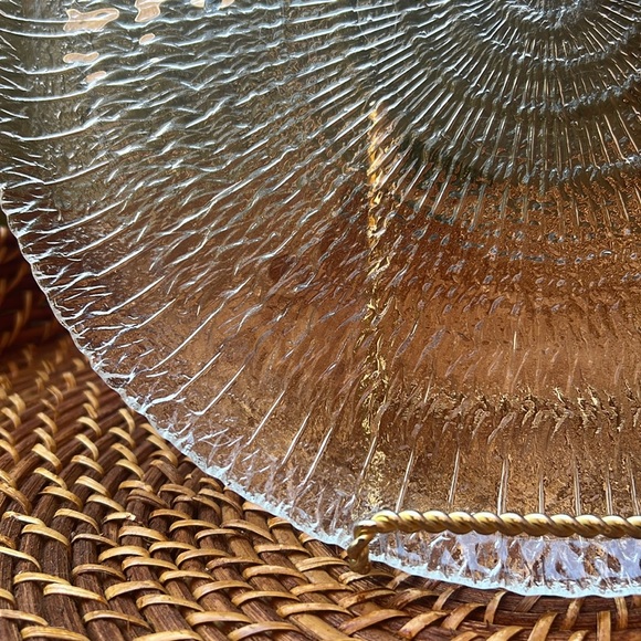 Vintage 1970s Arcoroc Spirale Serving Platter/Plate - Ammonite Fossil - Picture 5 of 6